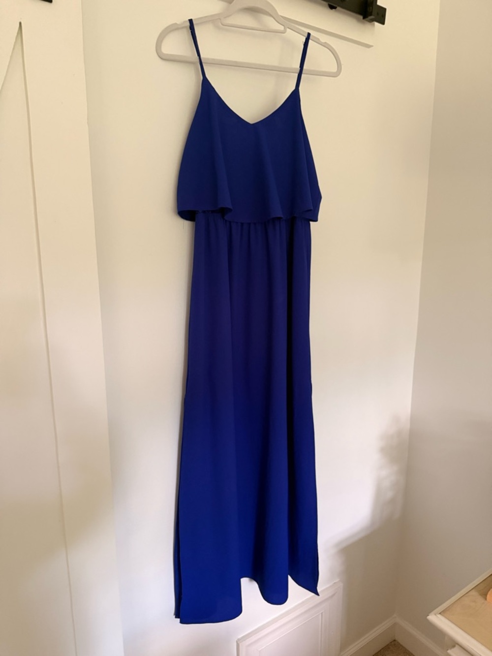 Very J Royal Blue Spaghetti Strap Maxi Dress